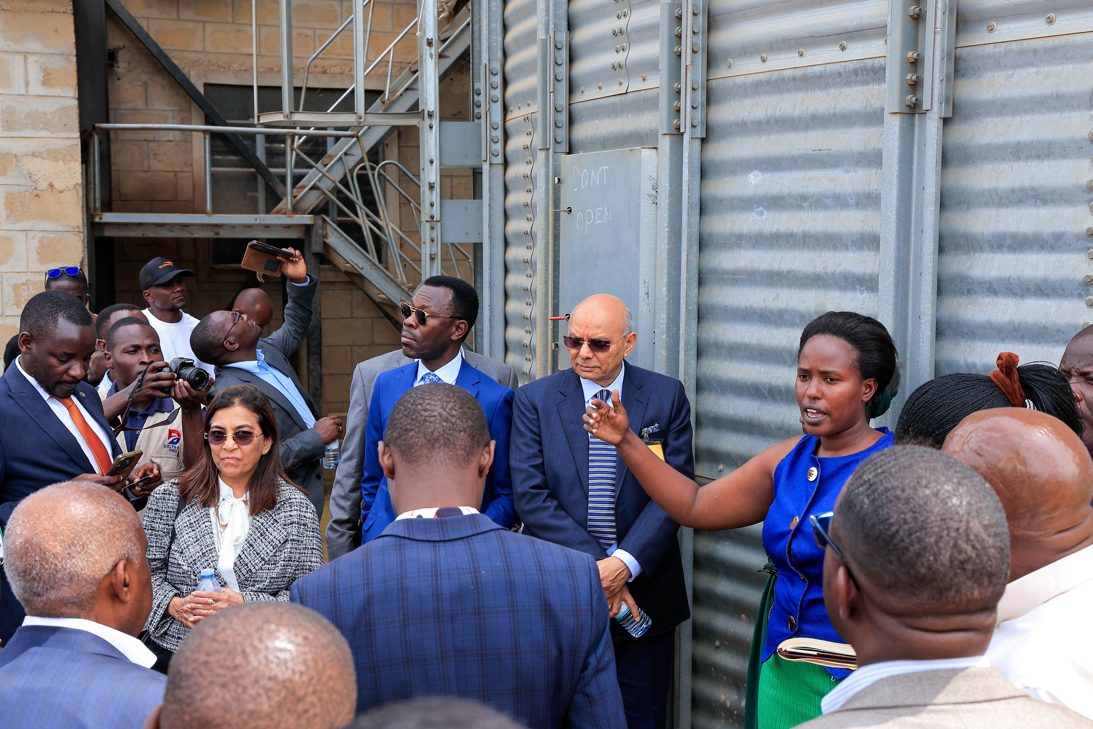 Delegates touring the Kapeeka Industrial Park during the Information Tours 