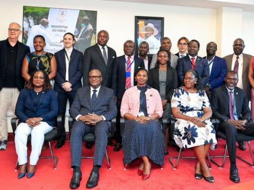 The Development Partners Breakfast Engagement Group Photo